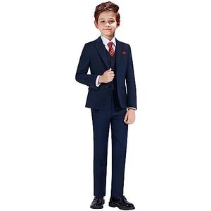 Marvelous World Boys' Formal Slim Fit Suit Set, Adjustable Waist, Size: 18