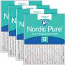 Nordic Pure 12x24x1 (Actual Size: 11 1/2 x 23 1/2 x 3/4) Pleated MERV 14 Air Filters 4 Pack