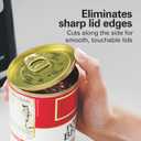 Hamilton Beach Smooth Touch Electric Automatic Can Opener with Easy Push Down Lever, Eliminates Sharp Edges, Opens All Standard-Size and Pop-Top Cans, Extra Tall, Black and Chrome (76606AG)