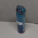 Water Bottle with Straw, 32oz Motivational Water Bottles with Time Marker to Drink, Tritan BPA Free, 1L Sports Water Bottle with Carry Strap LeakProof for Women Gym Fitness Outdoor (1 Pack) (Blue Sea)