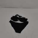 ZAFUL Women High Cut Bikini Sets String Sexy Swimsuit Two Piece Underwire Bathing Suit Brazilian Cheeky Cut Out Cute Swimwear (Medium, Black)