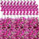 60 Pcs Artificial Faux Bougainvillea Fake Flower Silk Bougainvillea Branches UV Resistant Outdoor Indoor Decoration for Wedding Home Centerpieces Outside Decor (Rose Purple)