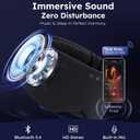 Luxury Bluetooth 5.4 Sleep Mask for Adults - Ice Fiber Cooling & HD Sound, 100% Light Blocking Adjustable Eye Cover for Travel & Side Sleepers - Soft Sleep Headphones with 10H Playtime