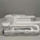 NEWTRY 21 Folding Shower Seat Wall Mounted(Fixed Height), 660lb Fold Down Shower Seat with Spring Auto-Return (Requires Drilling), Foldable Shower Chair for Home Care, for Bathroom Inside Shower