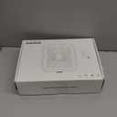 This Desktop Nail Polisher dust Collector Features Three Speed Settings, a Large Mesh Air Inlet, and a Simple White and Blue Color Scheme, Making it Suitable