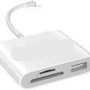 3 in 1 SD TF Memory Card Reader for 14 13 12 11 15 Pro Max XS XR USB Camera OTG Adapter Cardreader(3 in 1 Type C)