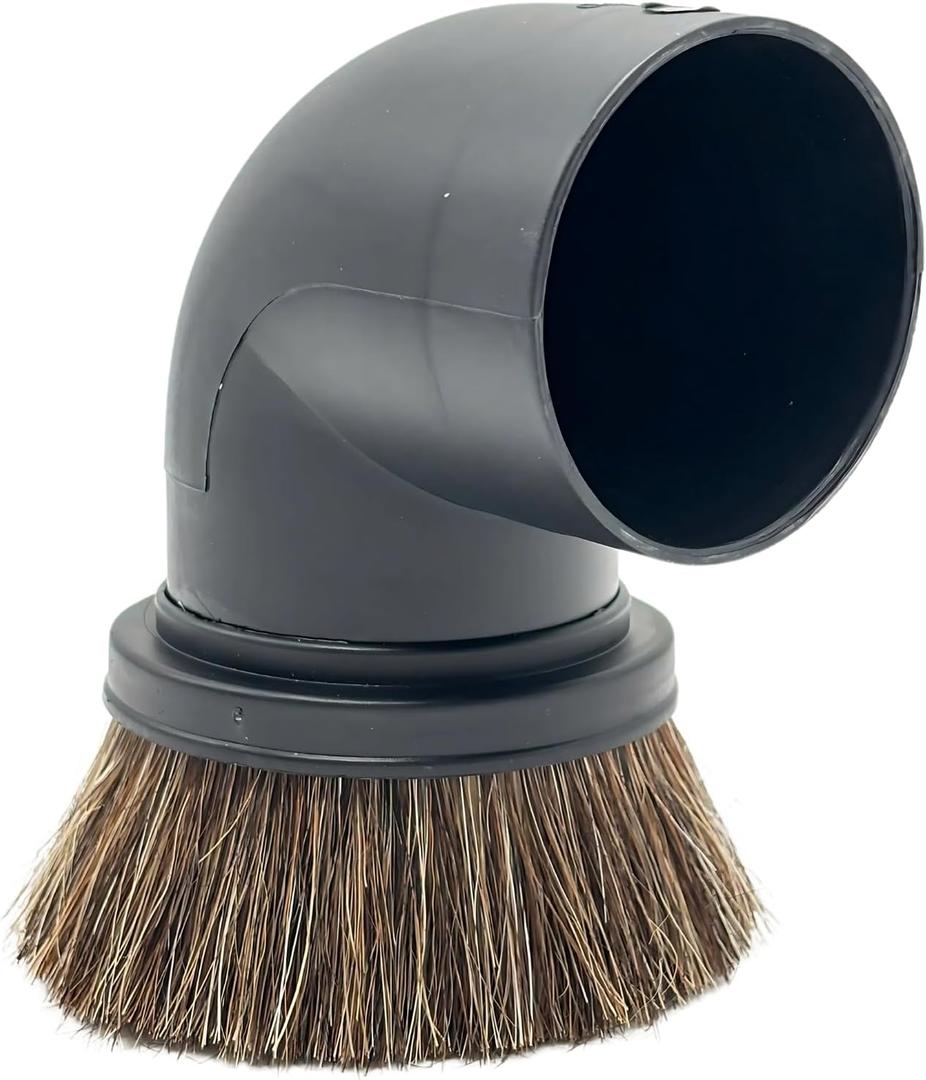 GHAMADE Vacuum Accessories & Attachments for Shop Vac 2-1/2'' - Vacuum Dust Brush & Extension Wand Compatible with Vacuums Using 2-1/4'' Inner Diameter Accessories (Horsehair, 2-1/4'')