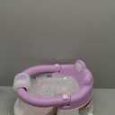 Baby Bath Seat for Babies 6 Months & up, Non-Slip Toddler Bath Seats for Babies Sitting Up, Safe Infant & Newborn Bathtub Chair with 4 Suction Cups & Soft Cushion for Shower, Lavender