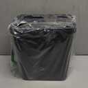 Idotry 1.8 Gallon / 7 Liter Plastic Trash Can, Small Garbage Bin with Swing Lid, Black