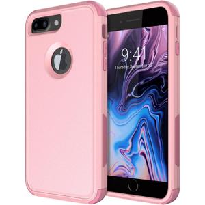 Diverbox for iPhone 8 Plus Case, iPhone 7 Plus Case [Shockproof] [Dropproof] [Dust-Proof],Heavy Duty Protection Phone Case Cover for Apple iPhone 8 Plus & 7 Plus (Pink)