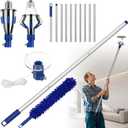 Light Bulb Changer for High Ceilings 12FT Light Bulb Pole Changer for High Ceilings and Recessed Lights with Baskets and Suction Cup Light Bulb Removal Tool for Household Hanging Lights