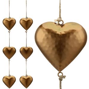 Quelay 2 Pieces Vintage Metal Heart Wall Decor 27 Inch 3D Sign Hanging Love Symbol Farmhouse Rustic Metal Art Heart for Home Country Indoor Outdoor Decorations Valentines Day Gifts