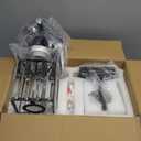 FDPBY Modern Wall Sconce Set of Two Indoor Wall Lamp Black Wall Sconces Crystal Wall Light Bathroom Vanity Light Fixtures Wall Mounted Room Sconce Wall Lighting