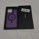 for iPhone 14 Pro Max Case with Camera Cover Stand [Built-in 9H Camera Lens Protector][Fit for Magsafe] Military Grade Shockproof Translucent Matte Magnetic Phone Case 6.7", Purple