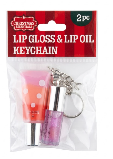 Orbit Christmas Essentials Lip Gloss & Lip Oil Keychain 
