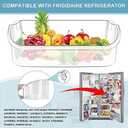 2 PACK Upgraded 240356402 Refrigerator Door Bin Replacement for Frigi.daire Refrigerator Door Shelf Parts LFSS2612TF0 LFSS2612TE0 FFSS2615TE0 Door Shelf Shelves By AMI PARTS (Length 15.38")