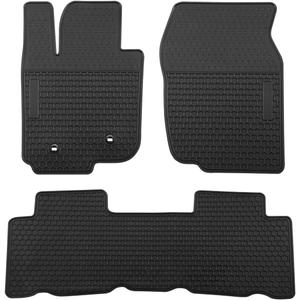 Lwope Car Floor Mats Custom Fit for Toyota RAV4 2006-2012 Black Rubber All Weather Protection Auto Floor Liners Heavy Duty Odorless