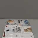 Interactive Cat Toys Ball - 2pcs Automatic Fast Rolling Ball in Play Mat, Hide and Seek Mouse Catching Game, Low-Noise Cat Enrichment Toys in Pouch for Indoor Bored Cats(Paw Print Pattern - Round)