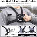 ULANZI Phone Chest and Head Mount Kit for POV Sets - Hands Free Phone Holder Support Vertical Shots, Compatible with iPhone, GoPro Hero, DJI Osmo Action, Insta360, Smartphones