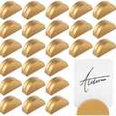 Colingmill 22 Pcs Gold Table Number Stands Wooden Indoor Lightweight Wedding Table Name Holder Semicircular Design Place Card Holders Office Tag Photo Menu Clips Banquet Birthday Party Restaurant