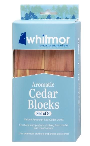 X WHITMOR AROMATIC CEDAR BLOCKS-S/8