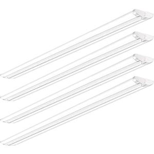 AntLux 110W 8FT LED Shop Lights Ultra Slim LED Wraparound, 12600LM, 5000K, 8 Foot Strip Light, Flush Mount Garage Office Warehouse Ceiling Lighting Fixture, 8 Foot Fluorescent Tube Replacement, 4 Pack
