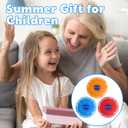 3Pcs Splash Water Flying Discs, Kids Water Splash Toy, Beach Flying Disc Pool Toy, Soft Water Game Disc Outdoor Summer Beach Toys and Swimming Pool Toys for Kids and Adults