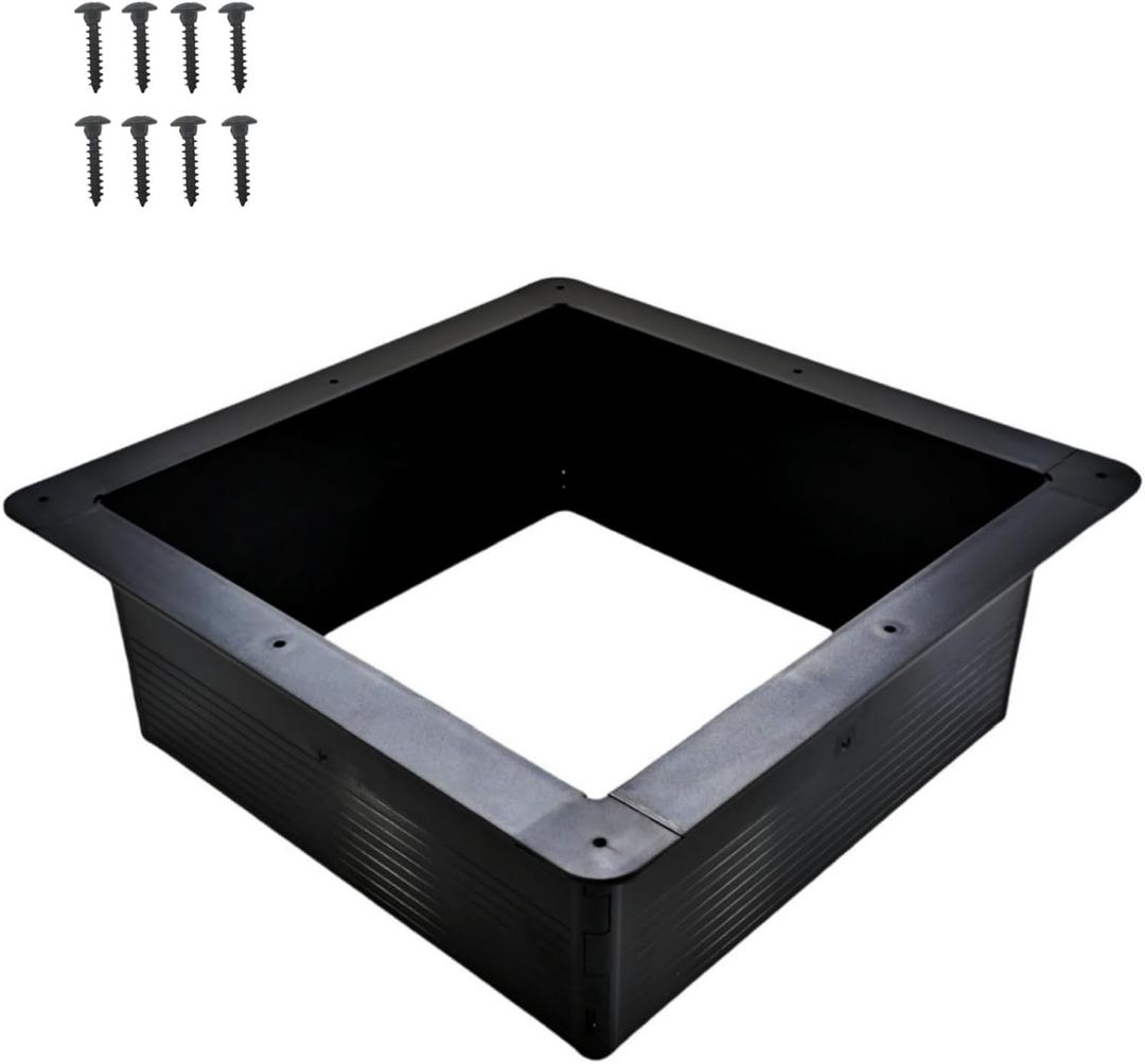 2012 Vent Garnish Replacement, Ceiling Garnish for 14" RV Roof Vent Fan, Interior Trim Ring- 5.6" Vertical Leg, Black