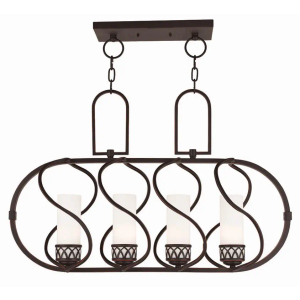 Livex Lighting 47195-67 Westfield 4-Light Island Chandelier