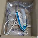 Steamfast SF-710 Mini Steam Iron, Non-Stick Sole Plate, Foldable Handle, 45 Second Heat Up Time, Cord Storage, Portable, 6-Foot Power Cord, Chemical-Free Steam Power, White