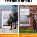 Automatic Dog Feeder Large Breed Outdoor Auto Dog Food Dispenser 25lbs Large Capacity Stainless Steel Gravity Pet Feeder Feeding Station Pet Dry Food Dispenser (M)