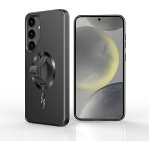 AUROX for Samsung Galaxy S24 Case with Invisible Stand [Compatible with MagSafe] Magnetic Case for Samsung Galaxy S24, Military Grade Shockproof Phone Case with Kickstand, Black