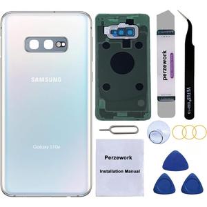 Rear Back Glass Replacement for Samsung Galaxy S10+ Plus 6.4 inches with Reparing Toolkit and Pre-Installed Adhesive (Prism White) Rear Back Glass Replacement for Samsung Galaxy S10+ Plus 6.4 inches with Reparing Toolkit and Pre-Installed Adhesive (Prism White)