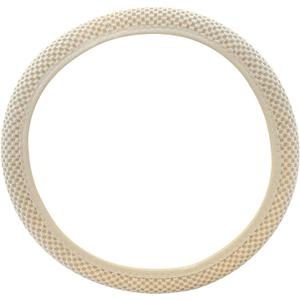 Motoforti Universal 15" Anti Slip Steering Wheel Cover Elastic Stretch Mesh Cloth Cover Accessory for Car Beige Long-Lasting