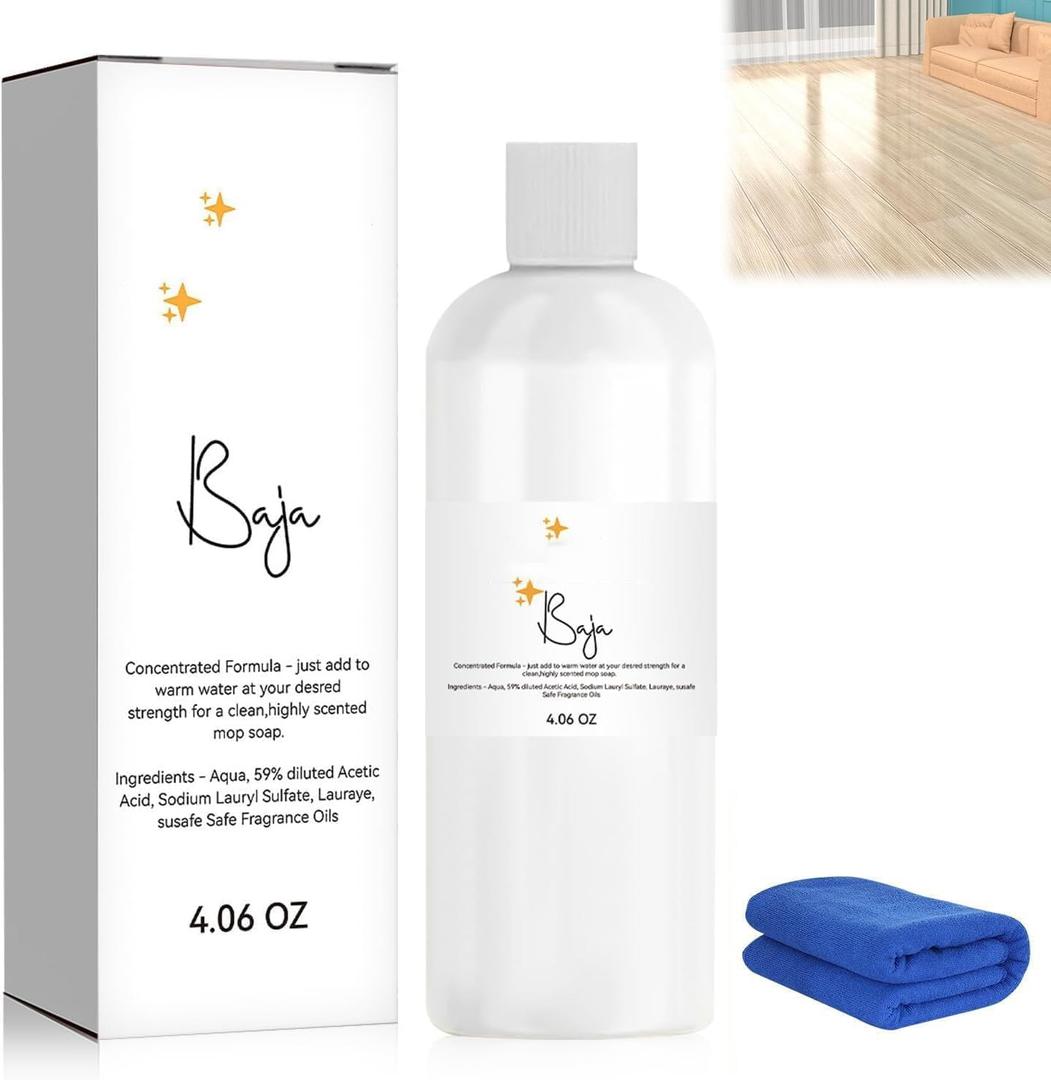 Mop Soap Brazilian Waves, Mop Soap For Floor Cleaning, Natural Scented, Multipurpose Mop Soaps For Home Cleaning, Pet-Friendly, 120ml