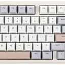 EPOMAKER Galaxy100 QMK/VIA Wireless Gaming Keyboard, Aluminum Shell, Bluetooth/2.4Ghz/USB-C, Pre-Lubed Hot-Swappable Linear Switches, NKRO, RGB Backlit (Creamy White, Marble White Switch)