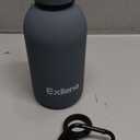 Small Water Bottle 12oz with Clip, Double Wall Stainless Steel Vacuum Small Insulated Water Bottle Keeps Drinks Cold 24 Hrs/Hot 12 Hrs for Kids Handbag School BPA Free (Grey) (11.8 Ounces)