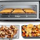 Ninja Digital Air Fryer & Toaster Oven | 8-in-1 Functionality | Flip-Up Design | XL Capacity | Air Fry Basket, Sheet Pan, Wire Rack & Crumb Tray | 1800 Watt | Silver | SP101