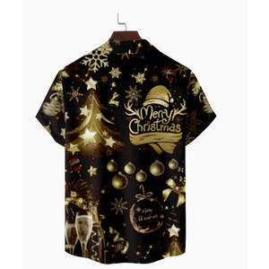 Ticmie Black Shirt Merry Christmas Size S