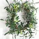 FiveSeasonStuff Artificial Olive Branches, 6 Gray-Green 30 Inch Faux Olive Stems with Bendable Wire for Vases & Centerpieces