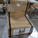 Lexicon Counter Height Stools Set of 2-Solid Wood Frame 360 Swivel Wooden Stools, Foot Rest, X Back, Wide Seat, Distressed Farmhouse Easy to Clean Finish, 24" SH, Antique White/Grey