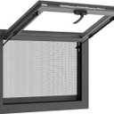 36x24inch Food Truck Window With Screen ，With FREE Acrylic Glass ，Black