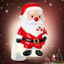 Wall Fragrance Plug in with Night Light, Compatible with Bath & Body Works Wallflowers Refills, Christmas Essential Oil Scented Diffuser, Air Freshener Plug in for Home Office(Santa)