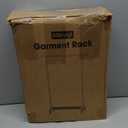 Stainless Steel Rolling Clothes Rack with Mesh Shelf, Lockable Wheels & Anti-Slip Stoppers, Freestanding Clothing Organizer for Bedroom, Laundry Room, 42.5" x 16.5" x 65.9", Silver