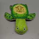 ZYBDP Interactive Dog Toy, Green Turtle Plush with Slow Feeder Bowl, Squeaky Chew Toy