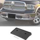 JWWY Front License Plate Frame Number Registration Tag Plate Holder Surround Bracket Fit for 2013-2018 Dodge RAM Exterior Accessories Black