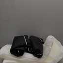 MIULEE 22 x 22 x 3 Outdoor Chair Cushions,Waterproof Seat Cushions with Adjustable Straps,Set of 2 Patio Chair Cushions for Patio Furniture Garden,Black