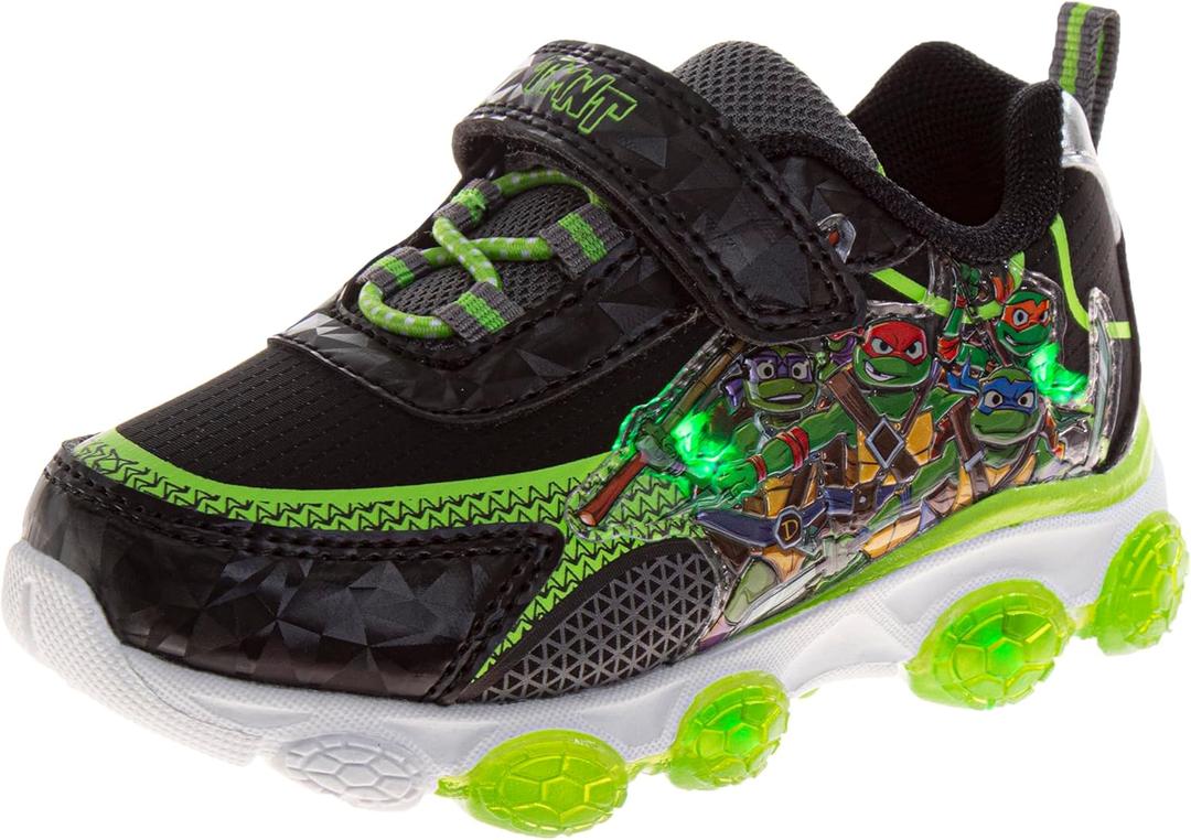 Boys Character Shoes Light Up Shoes LED Athletic Shoes for Boys Sonic MonsterJam Spiderman Mickey Paw Patrol Toy Story TMNT Sneakers for Kids (Sizes: 5-10 Toddlers / 11-12 Little Kid)