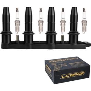 Ignition Coil Pack and 4x Spark Plugs Fits for 1.8 L4 2011 2012 2013 2014 2015 2016 2017 2018 Chevy Cruze Sonic 1.8L Replaces# UF620