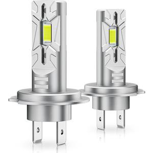 RIDENOW Fog Light Bulbs: 6500K 24000LM Cool White 700% Brighter, Plug and Play IP68 Waterproof Light Bulbs for Vehicles 2 Pack